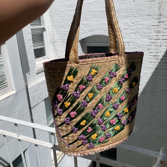 vintage woven bag, perf 4 summer - Picture 5 of 5